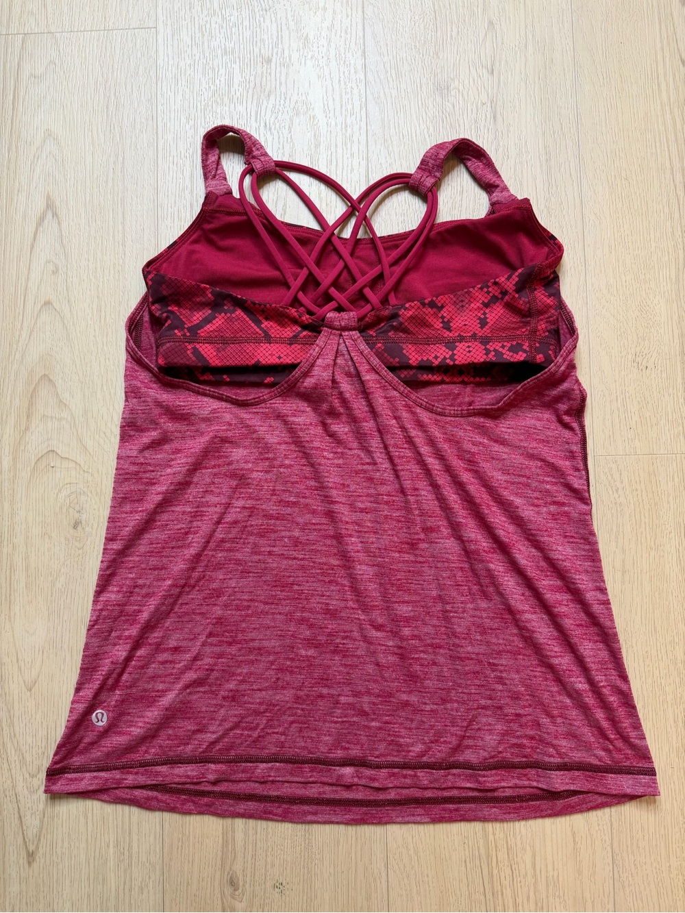 Lululemon Sunset Salutation Tank Top with Built in Bra